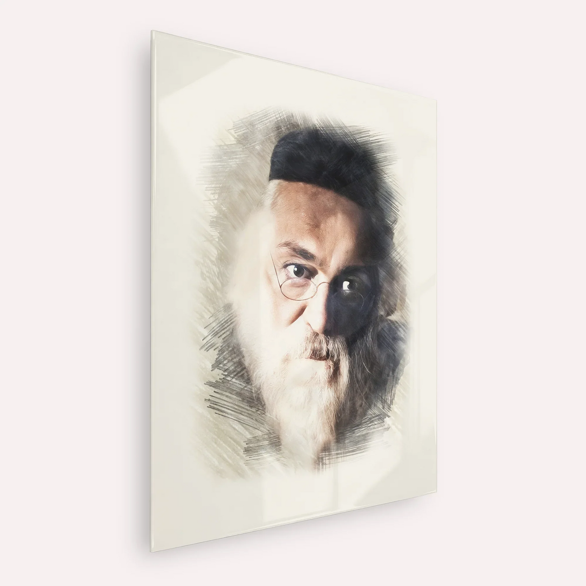 Rabbi Chaim Soloveitchik of Brisk – Acrylic Glass Vertical | Jewish Wall Art, Gedolim Pictures