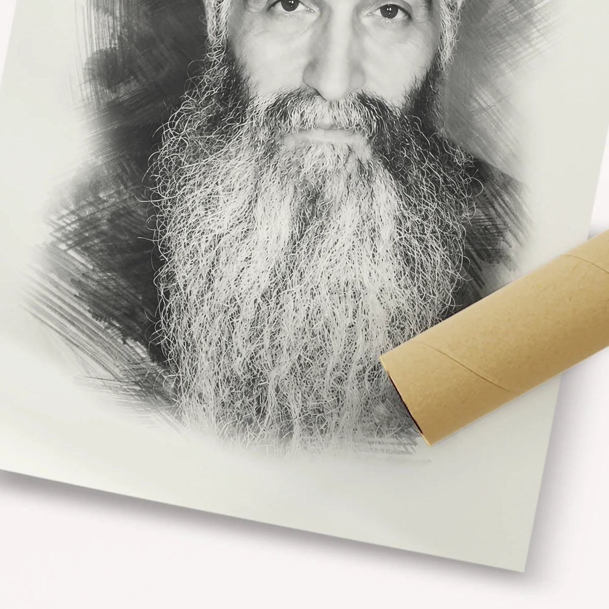 Rabbi David Abuchatzeira – Black & White – Fine Art Print | Jewish Wall Art, Gedolim Pictures