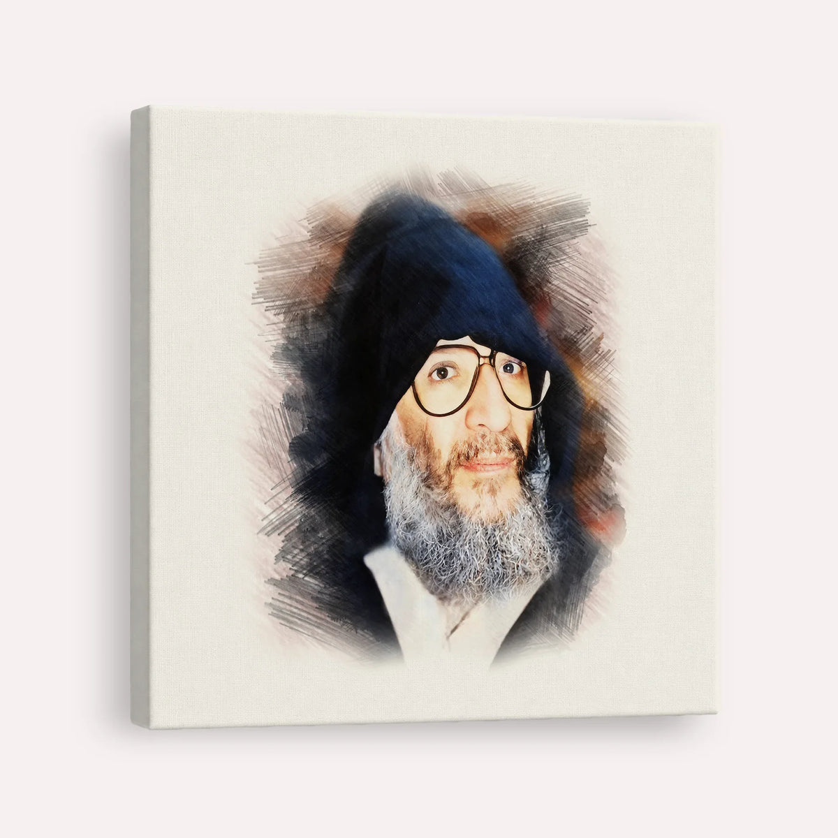 Rabbi Elazar Abuhatzeira (Baba Elazar) – Canvas Square | Jewish Wall Art, Gedolim Pictures