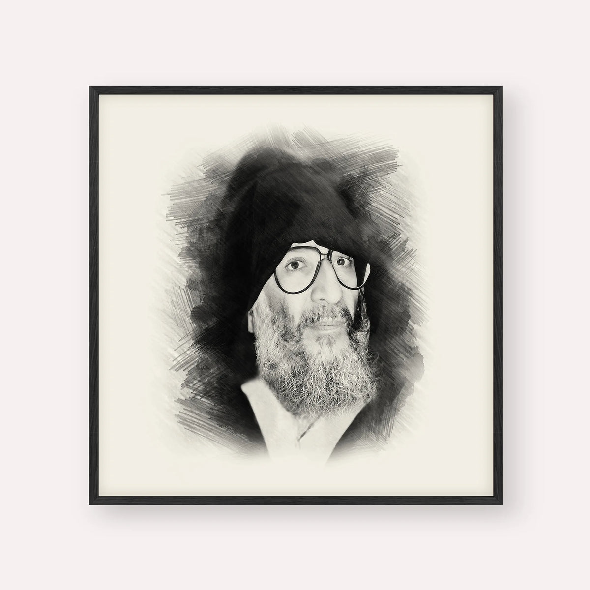 Rabbi Elazar Abuhatzeira (Baba Elazar) – Black & White