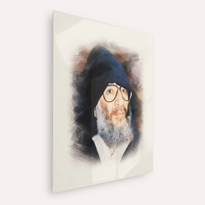 Rabbi Elazar Abuhatzeira (Baba Elazar) – Acrylic Glass Vertical | Jewish Wall Art, Gedolim Pictures