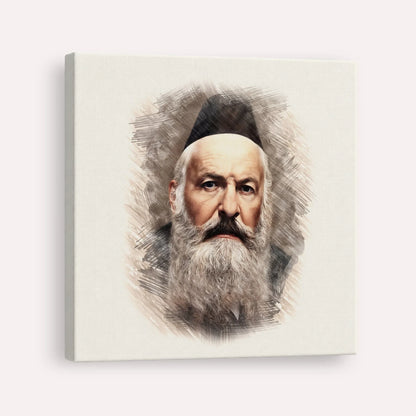 Rabbi Elchonon Wasserman – Canvas Square | Jewish Wall Art, Gedolim Pictures