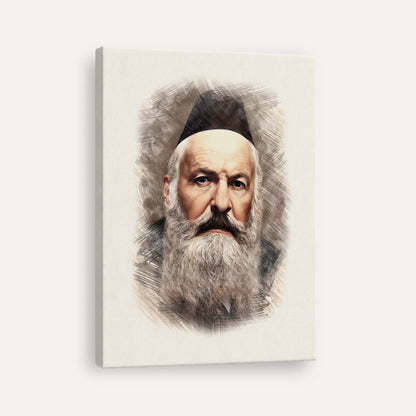 Rabbi Elchonon Wasserman – Canvas Vertical | Jewish Wall Art, Gedolim Pictures