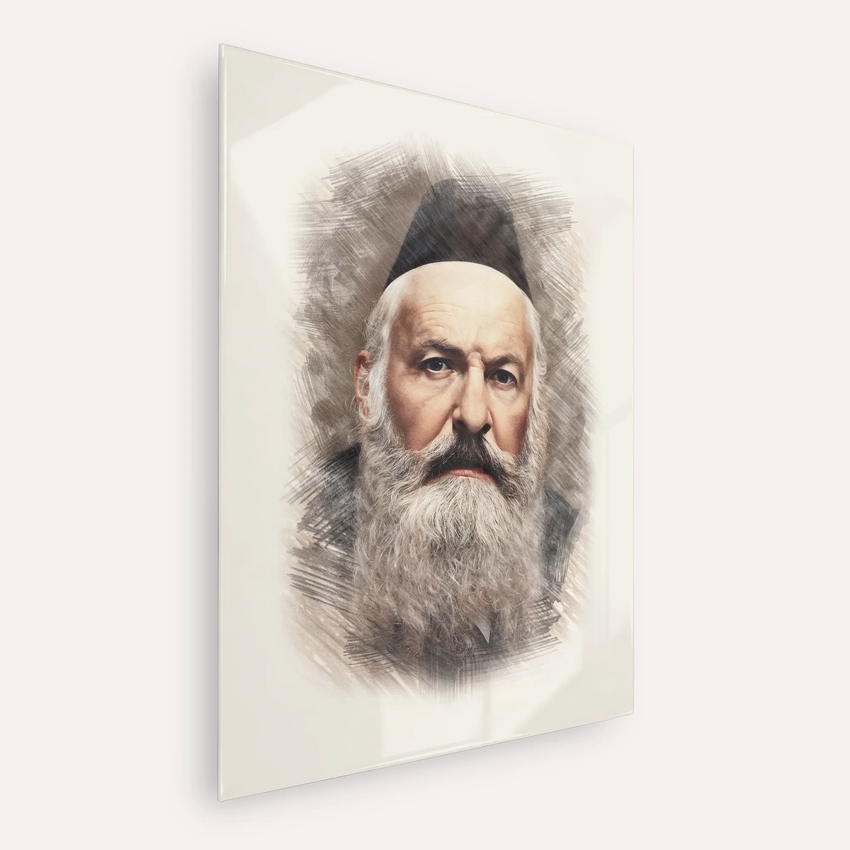 Rabbi Elchonon Wasserman – Acrylic Glass Vertical | Jewish Wall Art, Gedolim Pictures
