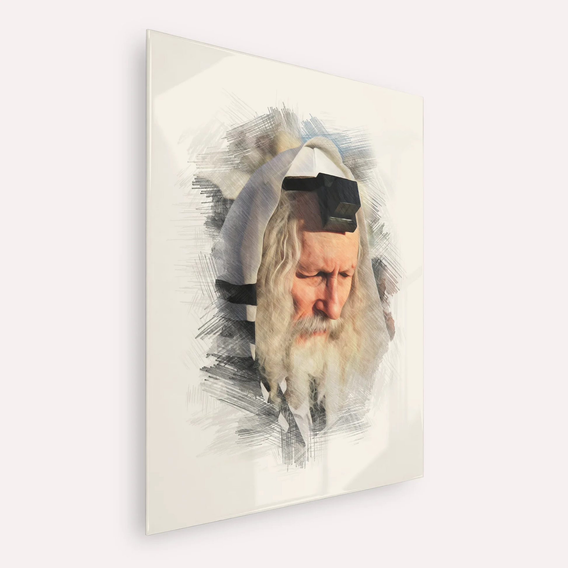 Rabbi Eliezer Berland – Acrylic Glass Vertical | Jewish Wall Art, Gedolim Pictures
