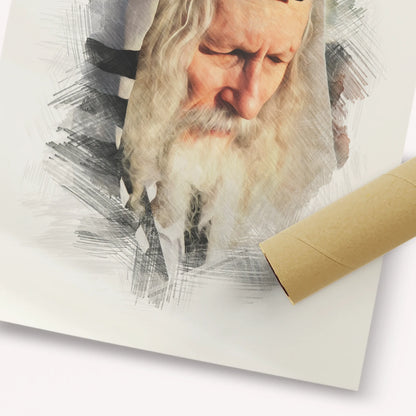 Rabbi Eliezer Berland – Fine Art Print | Jewish Wall Art, Gedolim Pictures