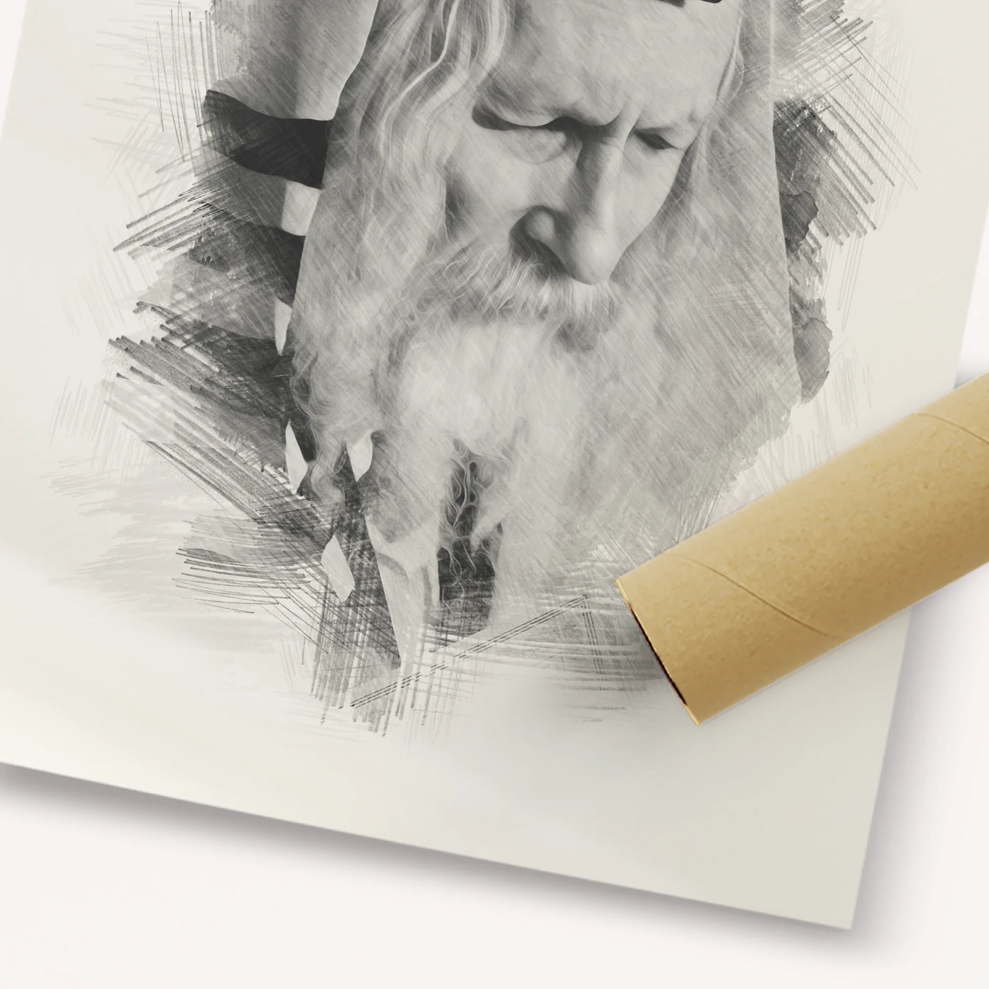 Rabbi Eliezer Berland – Black & White – Fine Art Print | Jewish Wall Art, Gedolim Pictures