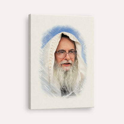 Rabbi Eliezer Shlomo Schick (Mohorosh) – Canvas Vertical | Jewish Wall Art, Gedolim Pictures