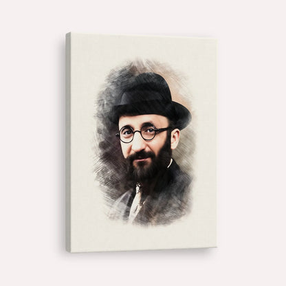 Rabbi Eliyahu Eliezer Dessler – Canvas Vertical | Jewish Wall Art, Gedolim Pictures