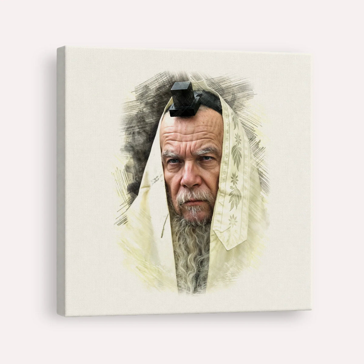 Rabbi Gershon Edelstein – Canvas Square | Jewish Wall Art, Gedolim Pictures