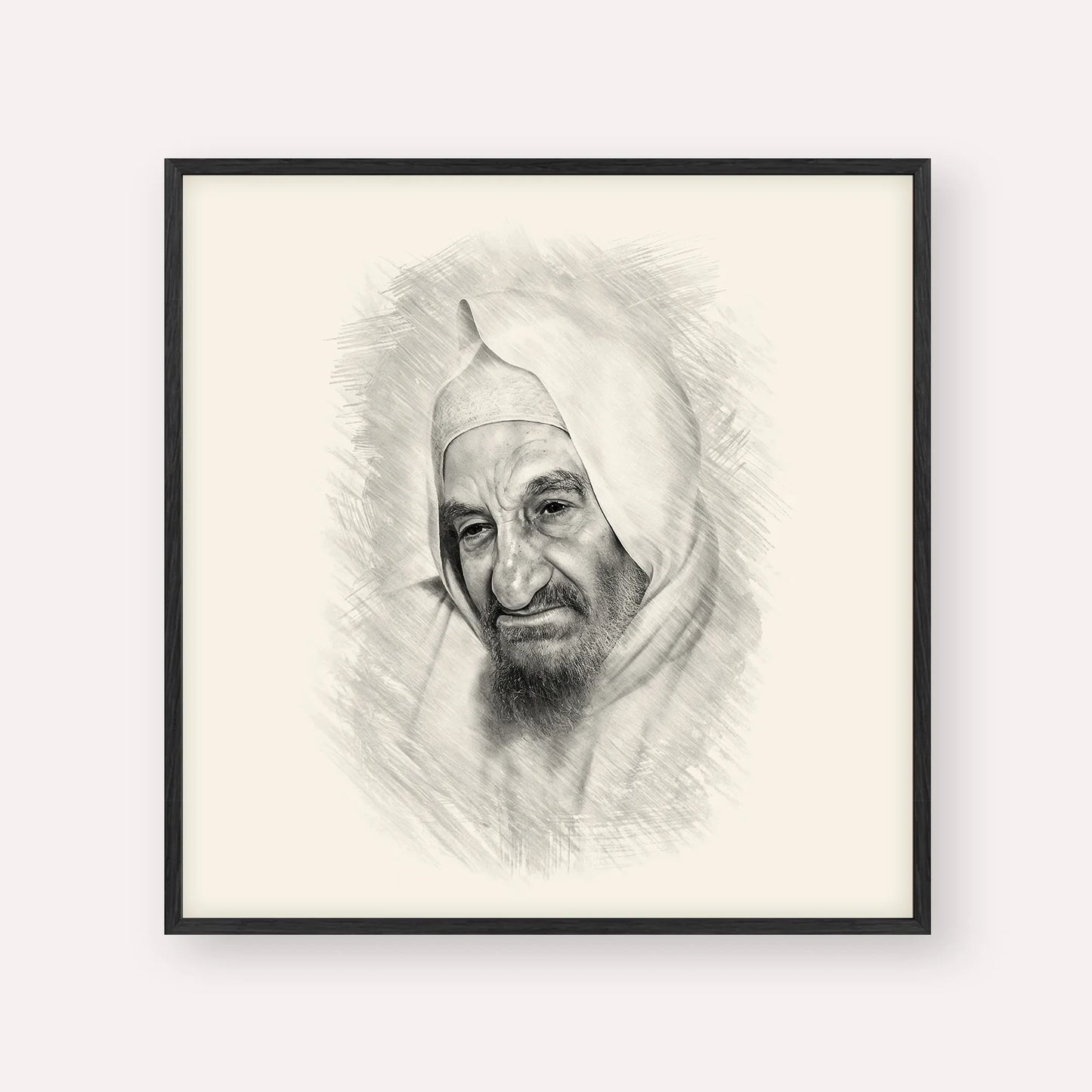 Rabbi Israel Abuhatzeira (Baba Sali) – Black & White