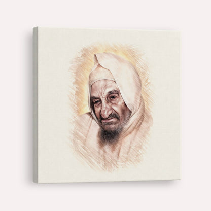 Rabbi Israel Abuhatzeira (Baba Sali) – Canvas Square | Jewish Wall Art, Gedolim Pictures