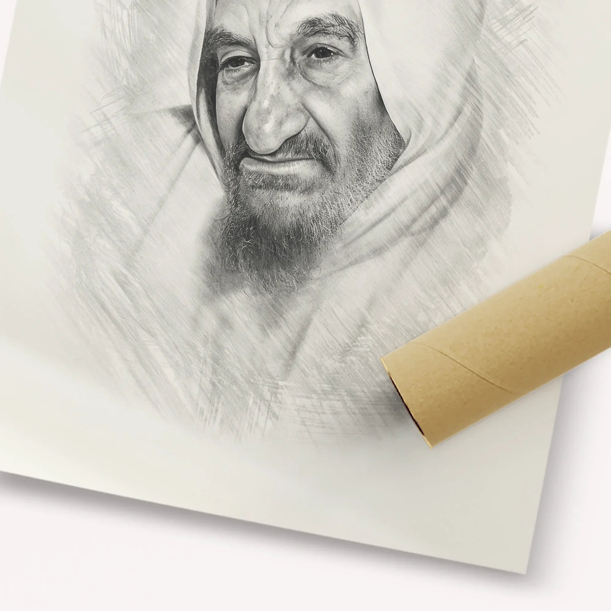 Rabbi Israel Abuhatzeira (Baba Sali) – Black & White – Fine Art Print | Jewish Wall Art, Gedolim Pictures