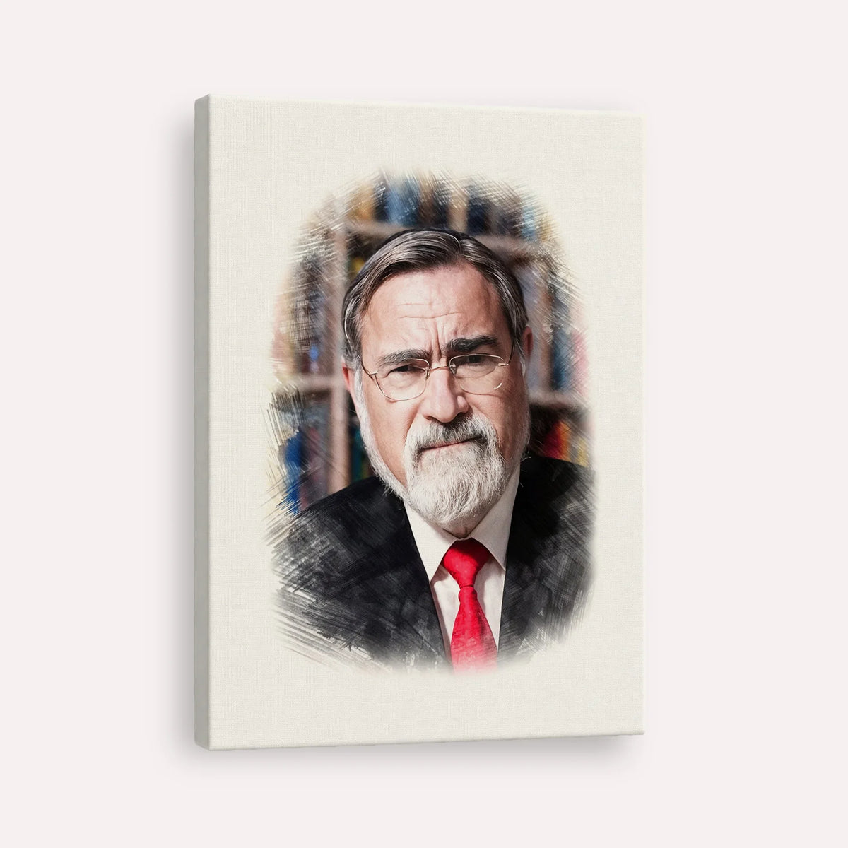 Rabbi Jonathan Sacks – Canvas Vertical | Jewish Wall Art, Gedolim Pictures