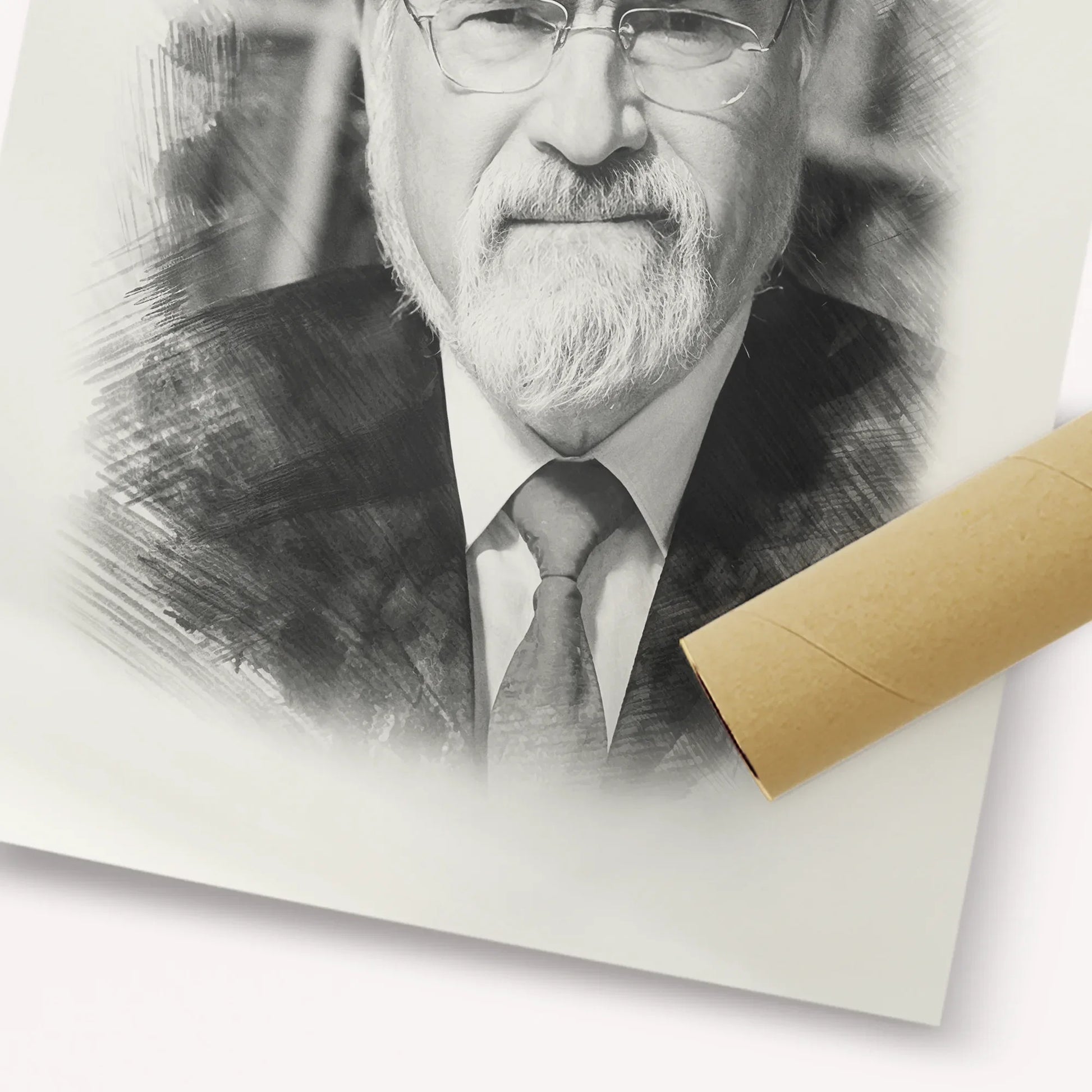 Rabbi Jonathan Sacks – Black & White – Fine Art Print | Jewish Wall Art, Gedolim Pictures