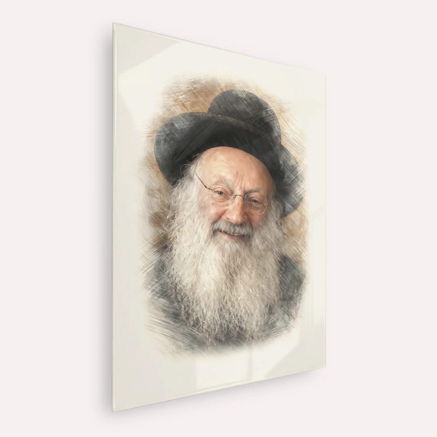 Rabbi Matisyahu Salomon – Acrylic Glass Vertical | Jewish Wall Art, Gedolim Pictures
