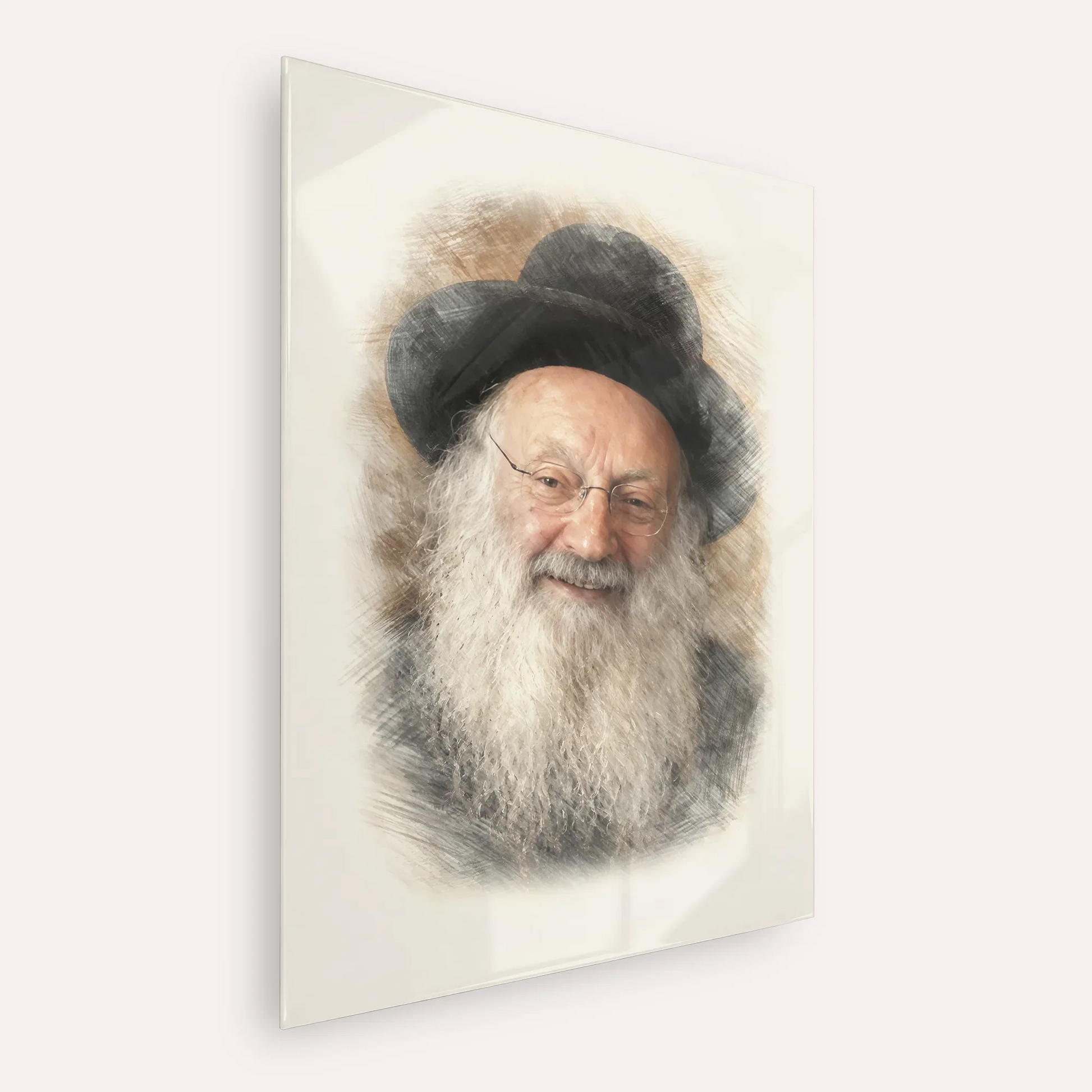 Rabbi Matisyahu Salomon – Acrylic Glass Vertical | Jewish Wall Art, Gedolim Pictures