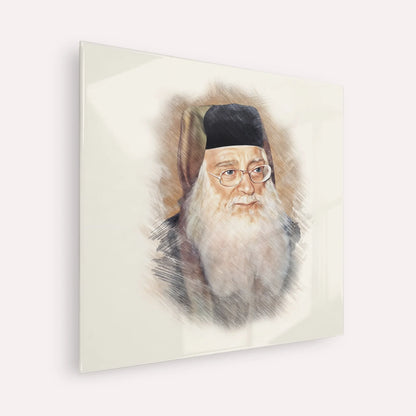 Rabbi Meir Abuhatzeira (Baba Meir) – Acrylic Glass Square | Jewish Wall Art, Gedolim Pictures