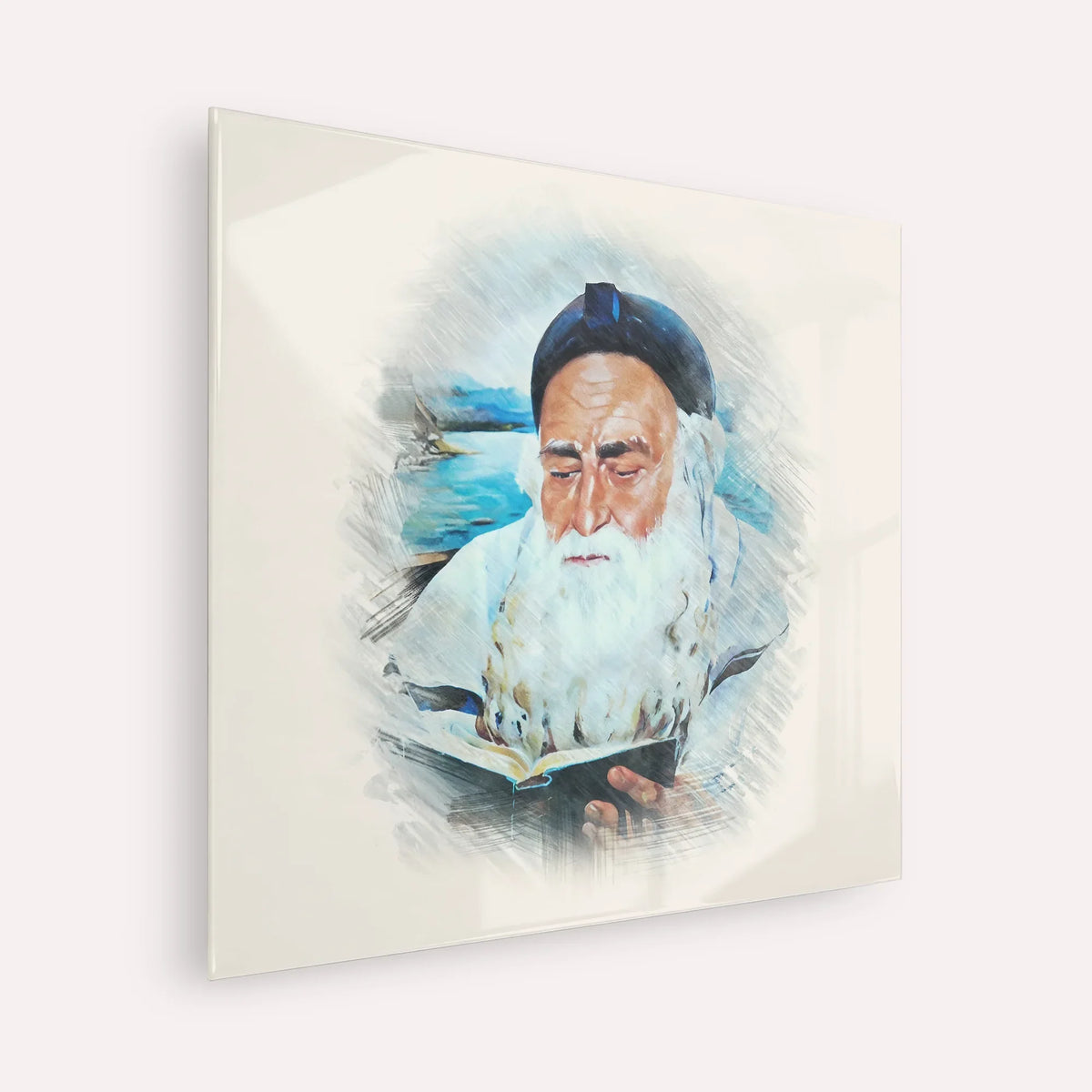 Rabbi Meir Baal Hanes – Acrylic Glass Square | Jewish Wall Art, Gedolim Pictures