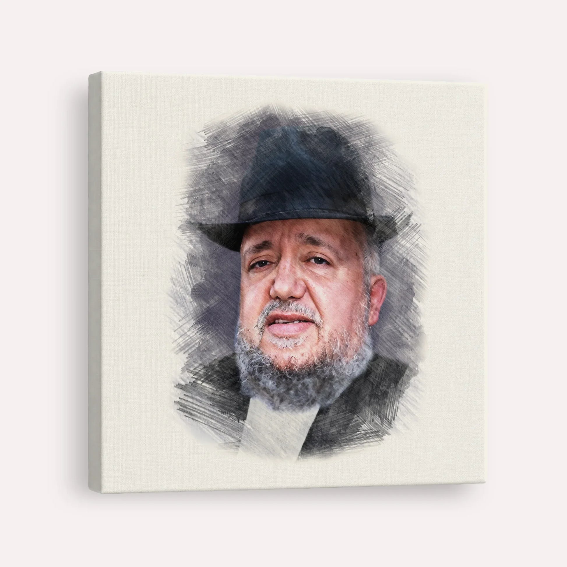 Rabbi Meir Mazuz – Canvas Square | Jewish Wall Art, Gedolim Pictures