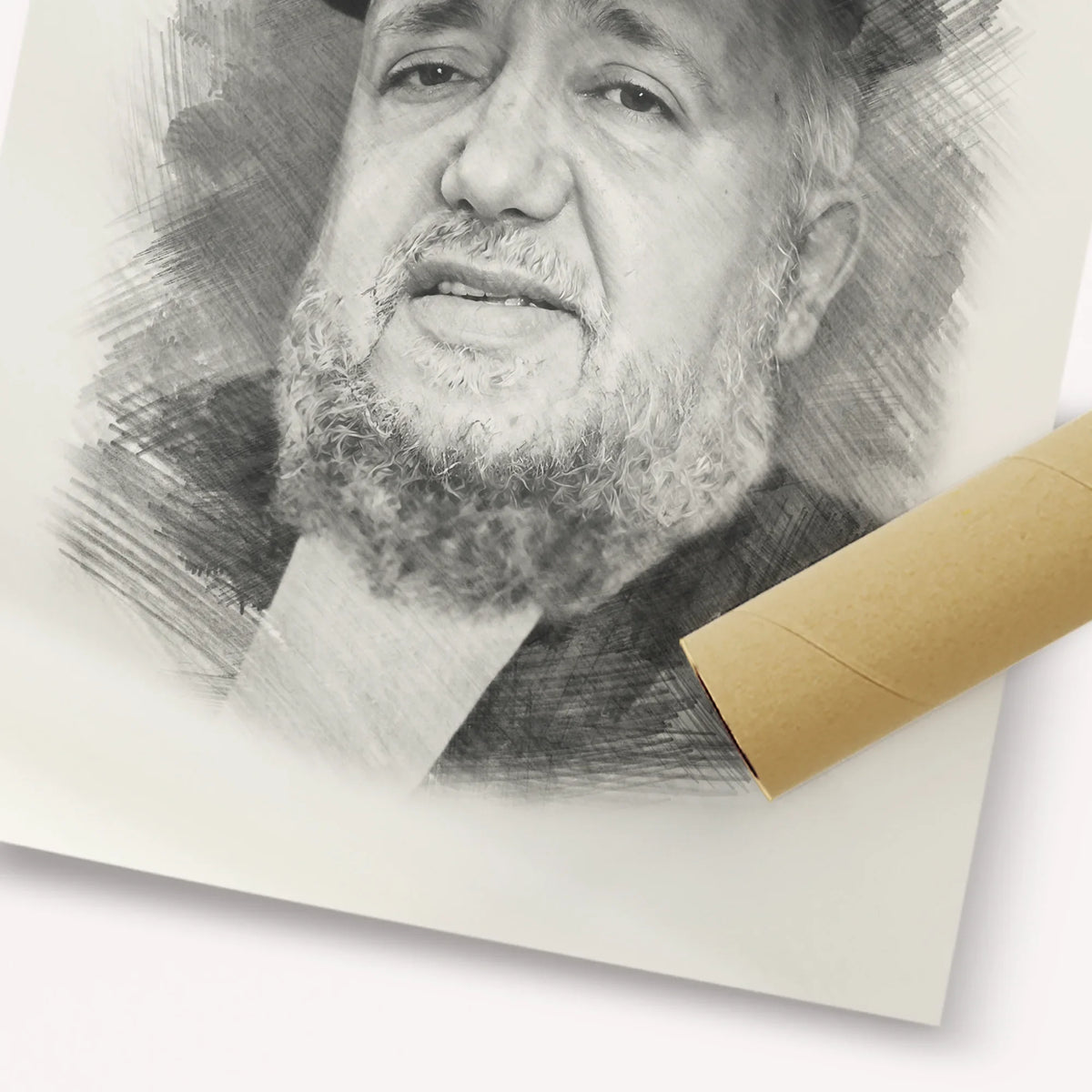 Rabbi Meir Mazuz – Black & White – Fine Art Print | Jewish Wall Art, Gedolim Pictures