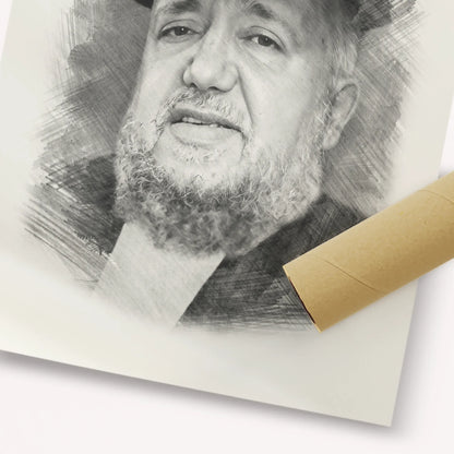 Rabbi Meir Mazuz – Black & White – Fine Art Print | Jewish Wall Art, Gedolim Pictures