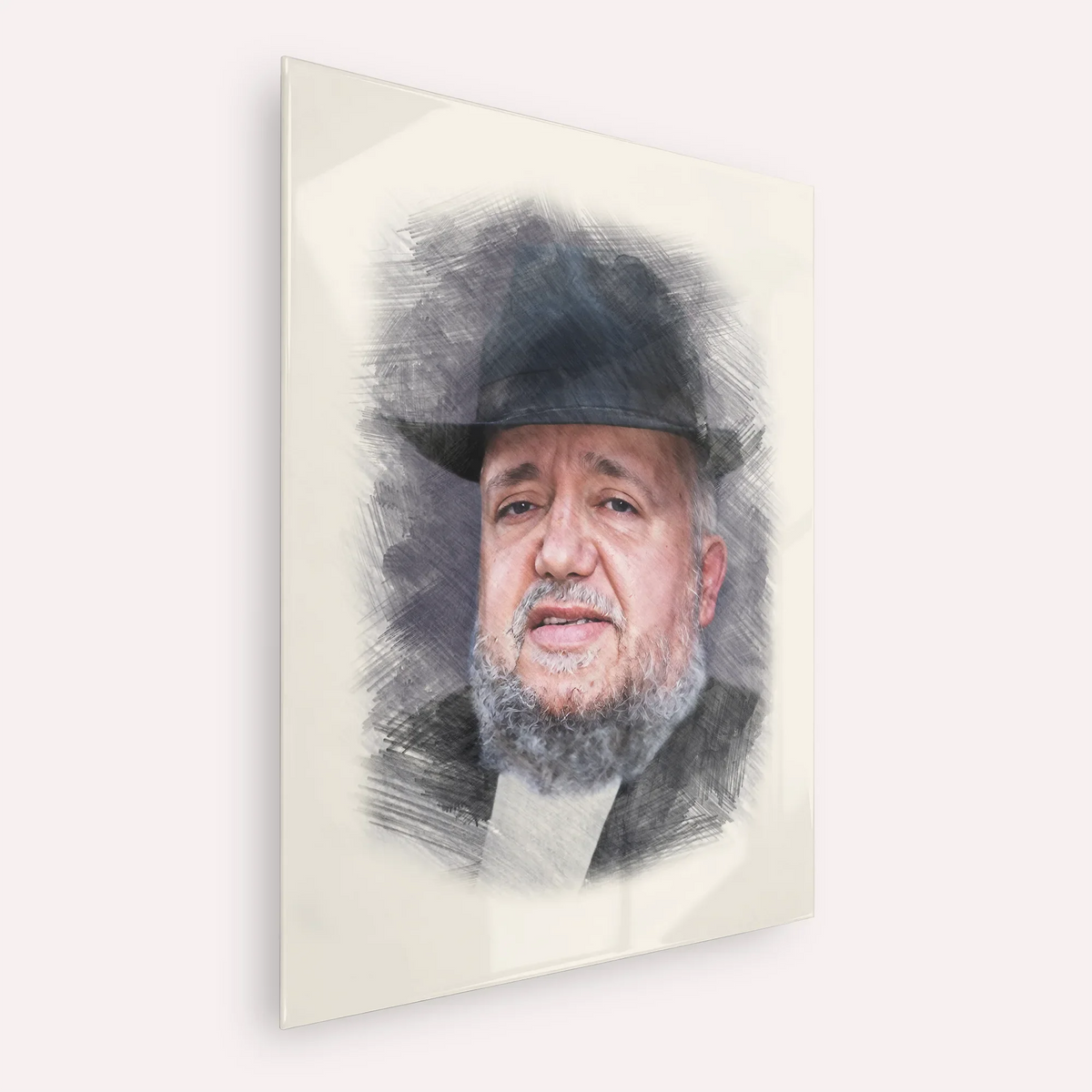 Rabbi Meir Mazuz – Acrylic Glass Vertical | Jewish Wall Art, Gedolim Pictures