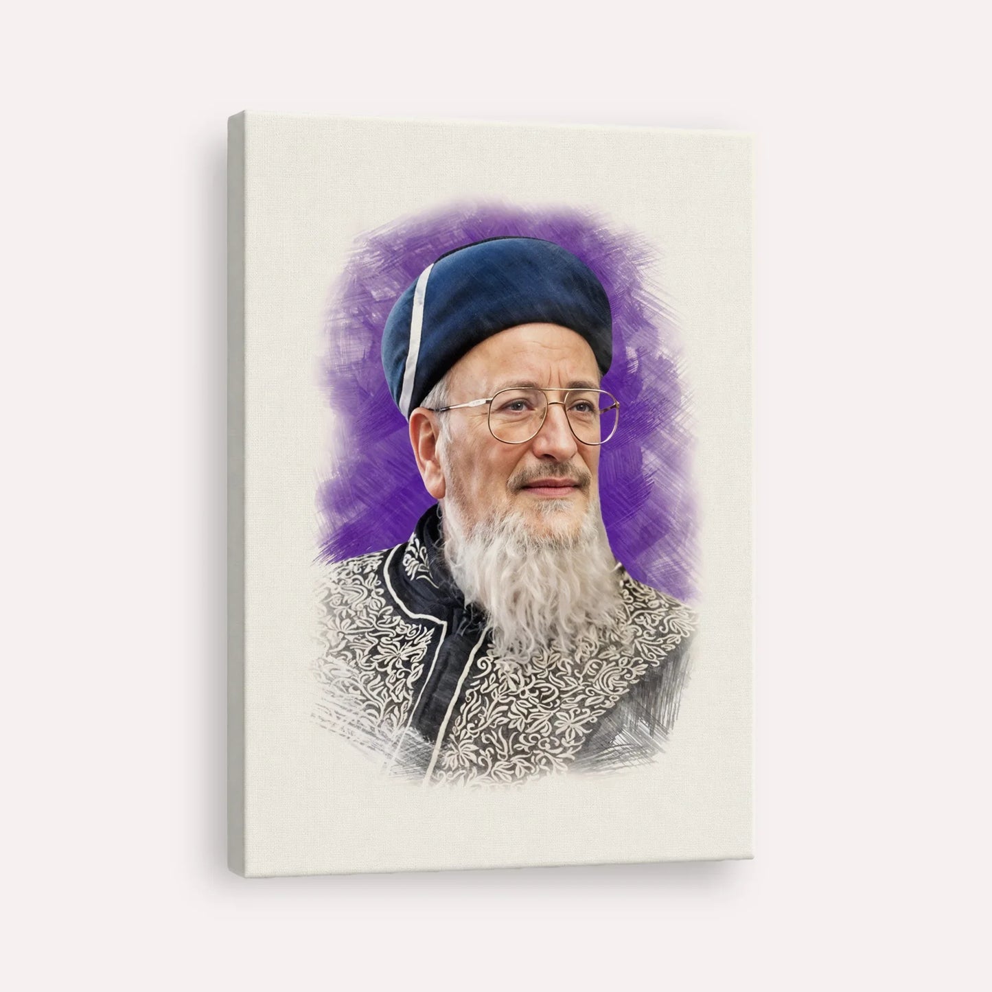 Rabbi Mordechai Eliyahu – Canvas Vertical | Jewish Wall Art, Gedolim Pictures