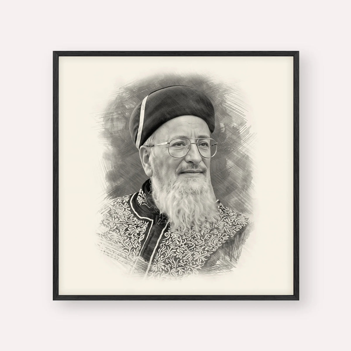 Rabbi Mordechai Eliyahu – Black & White