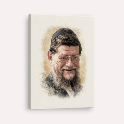 Rabbi Mordechai Gifter – Canvas Vertical | Jewish Wall Art, Gedolim Pictures