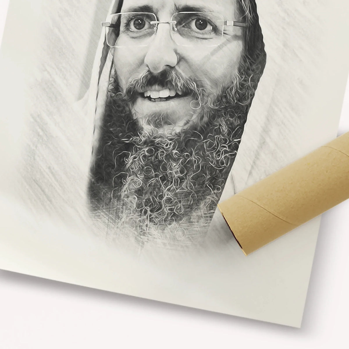 Rabbi Moshe Avital – Black & White – Fine Art Print | Jewish Wall Art, Gedolim Pictures