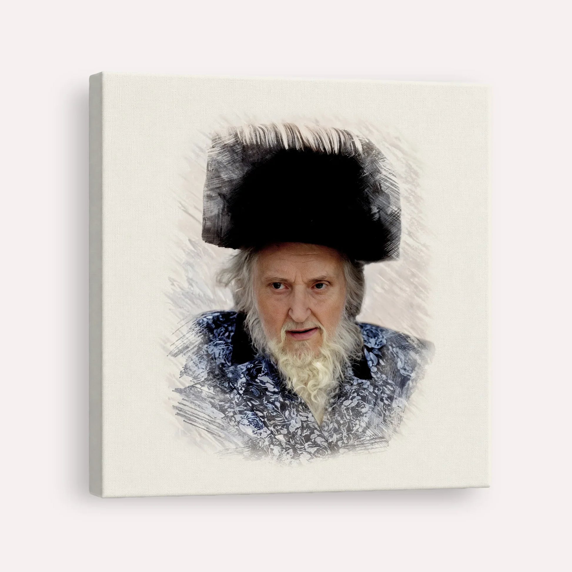 Rabbi Moshe Sternbuch – Canvas Square | Jewish Wall Art, Gedolim Pictures
