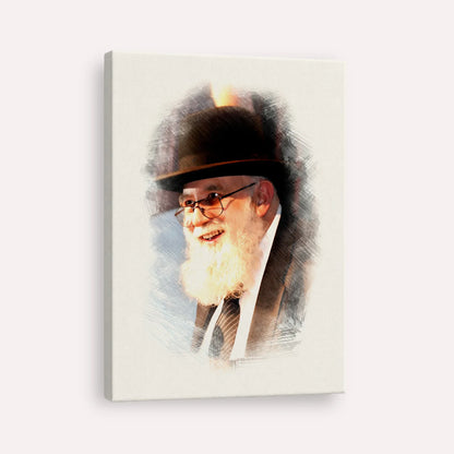 Rabbi Noah Weinberg – Canvas Vertical | Jewish Wall Art, Gedolim Pictures