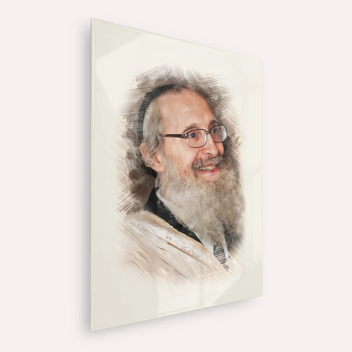 Rabbi Nosson Tzvi Finkel – Acrylic Glass Vertical | Jewish Wall Art, Gedolim Pictures