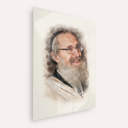 Rabbi Nosson Tzvi Finkel – Acrylic Glass Vertical | Jewish Wall Art, Gedolim Pictures