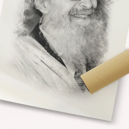 Rabbi Nosson Tzvi Finkel – Black & White – Fine Art Print | Jewish Wall Art, Gedolim Pictures