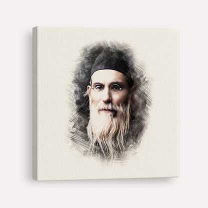 Rabbi Nosson Tzvi Finkel (Alter of Slabodka) – Canvas Square | Jewish Wall Art, Gedolim Pictures