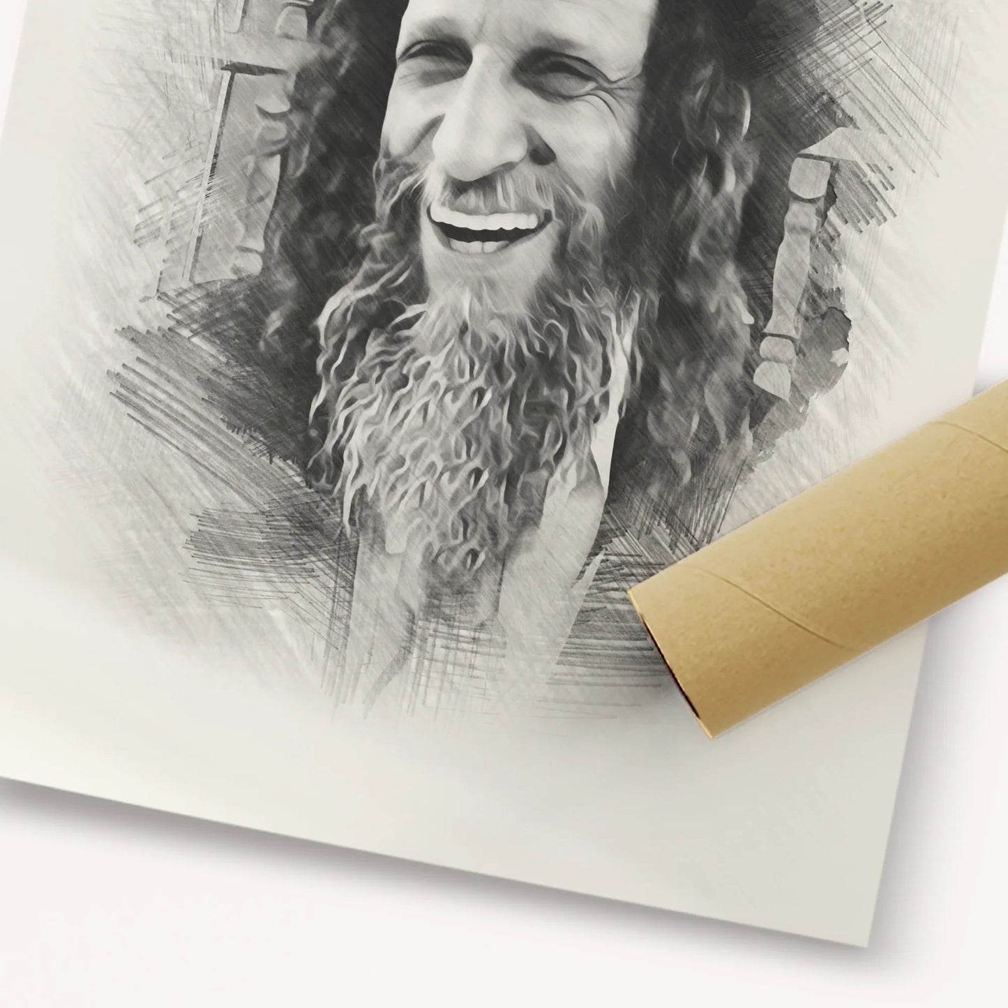 Rabbi Ofer Erez – Black & White – Fine Art Print | Jewish Wall Art, Gedolim Pictures