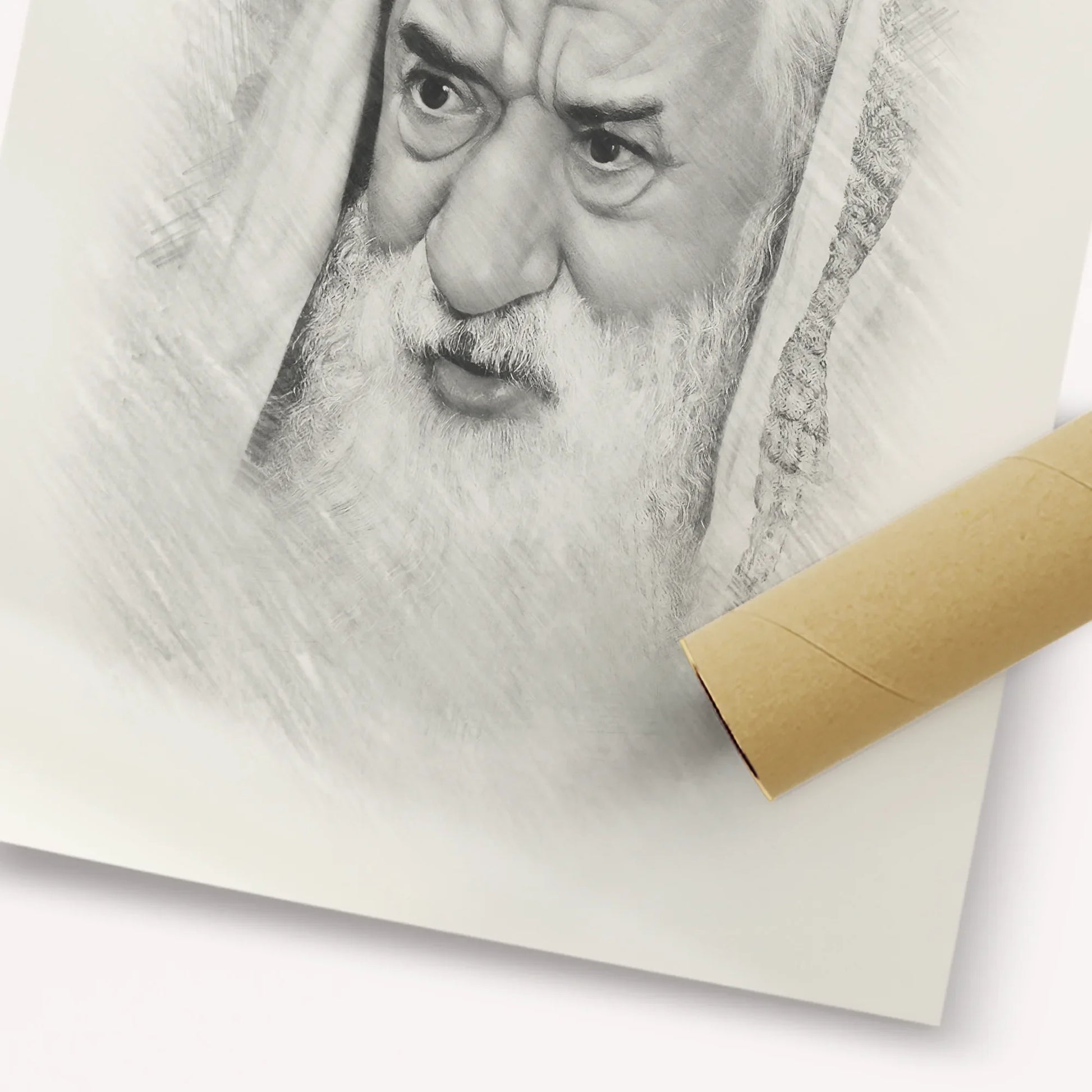 Rabbi Pinchas Hirschprung – Black & White – Fine Art Print | Jewish Wall Art, Gedolim Pictures