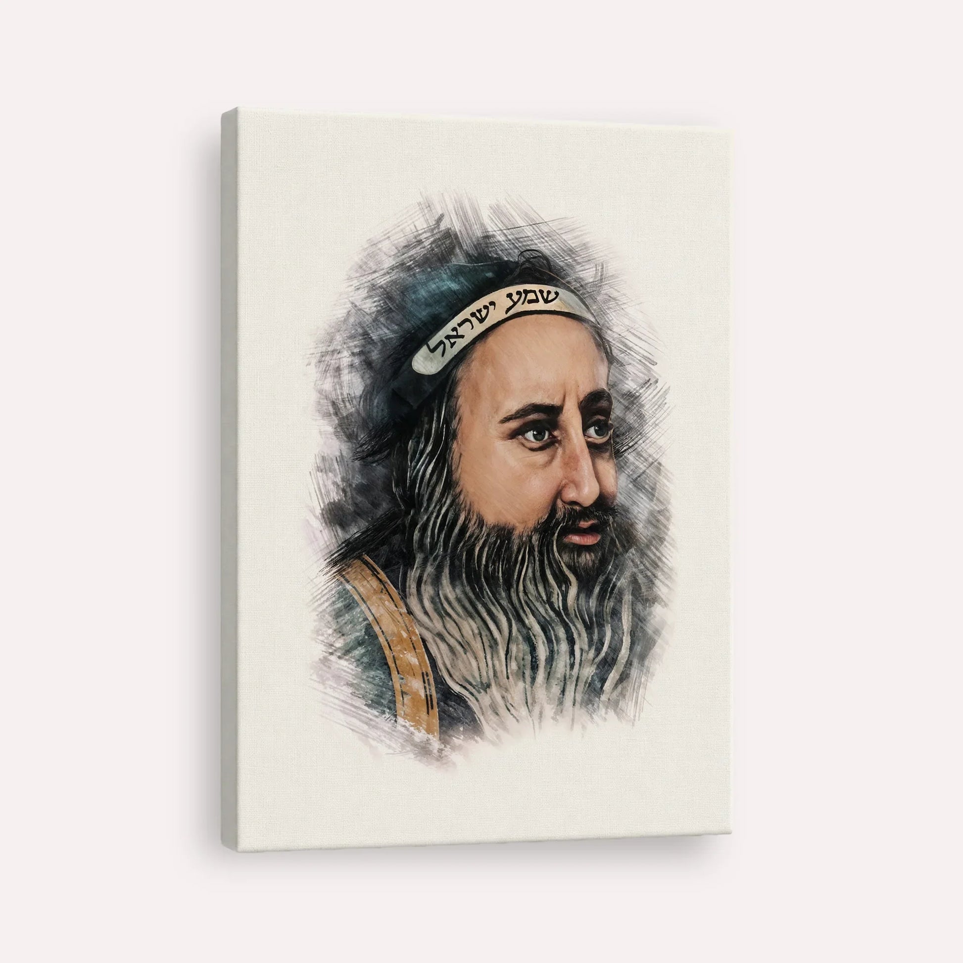 Rabbi Shimon Bar Yochai – Canvas Vertical | Jewish Wall Art, Gedolim Pictures