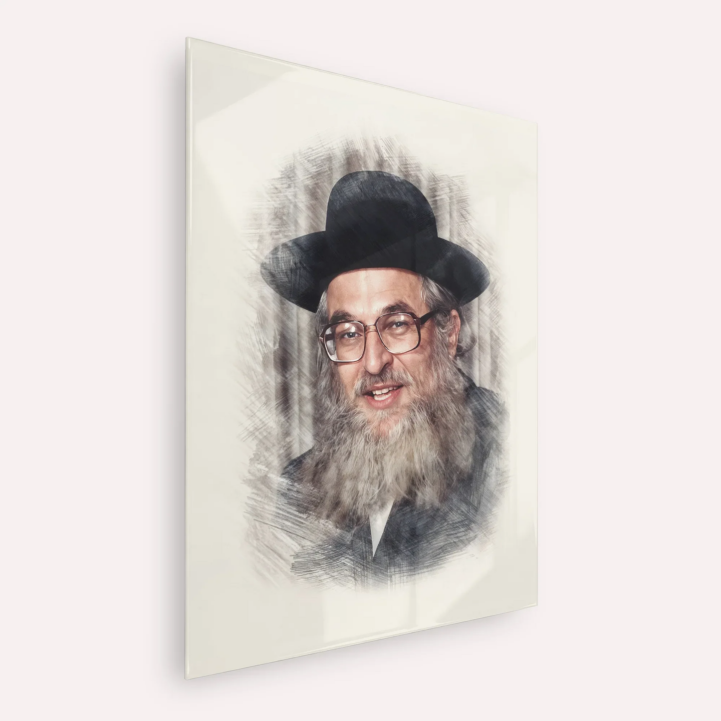 Rabbi Shimshon Dovid Pincus – Acrylic Glass Vertical | Jewish Wall Art, Gedolim Pictures