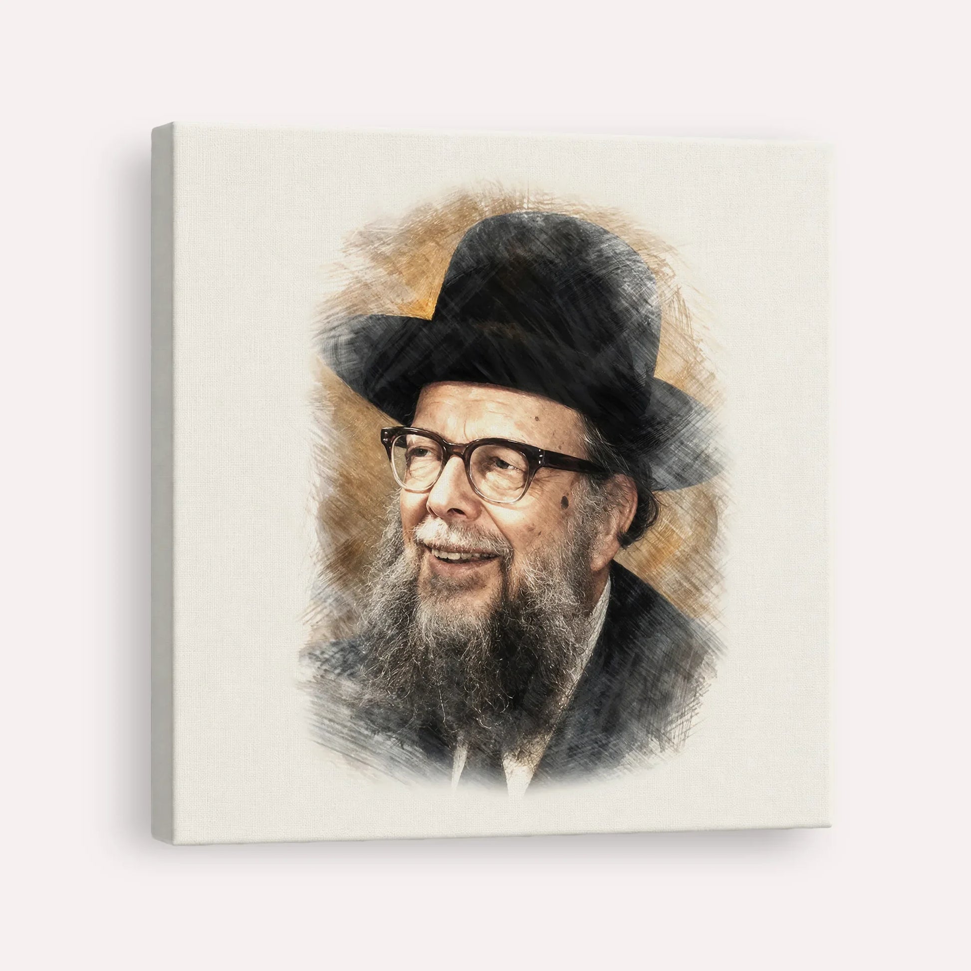 Rabbi Shlomo Wolbe – Canvas Square | Jewish Wall Art, Gedolim Pictures