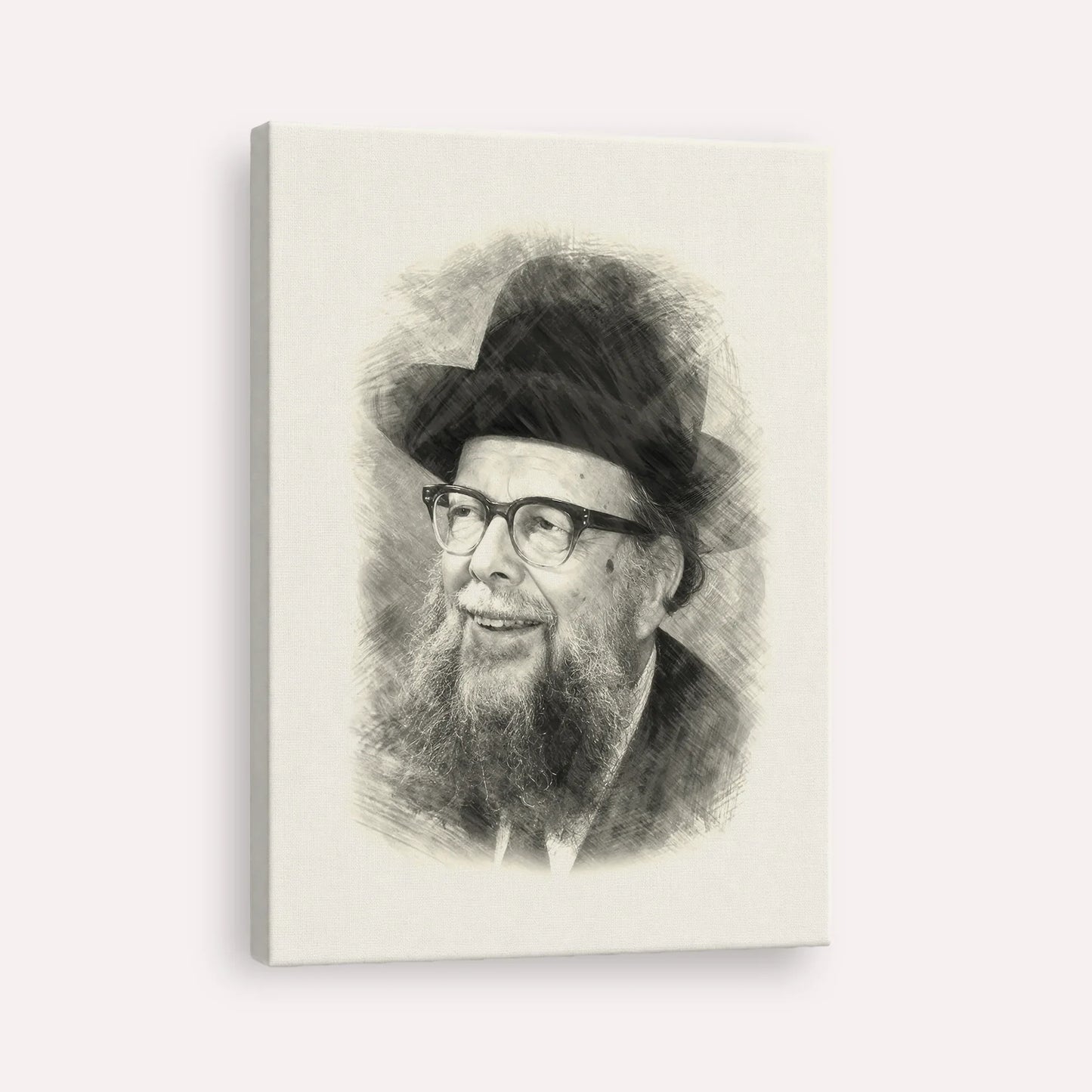 Rabbi Shlomo Wolbe – Black & White – Canvas Vertical | Jewish Wall Art, Gedolim Pictures
