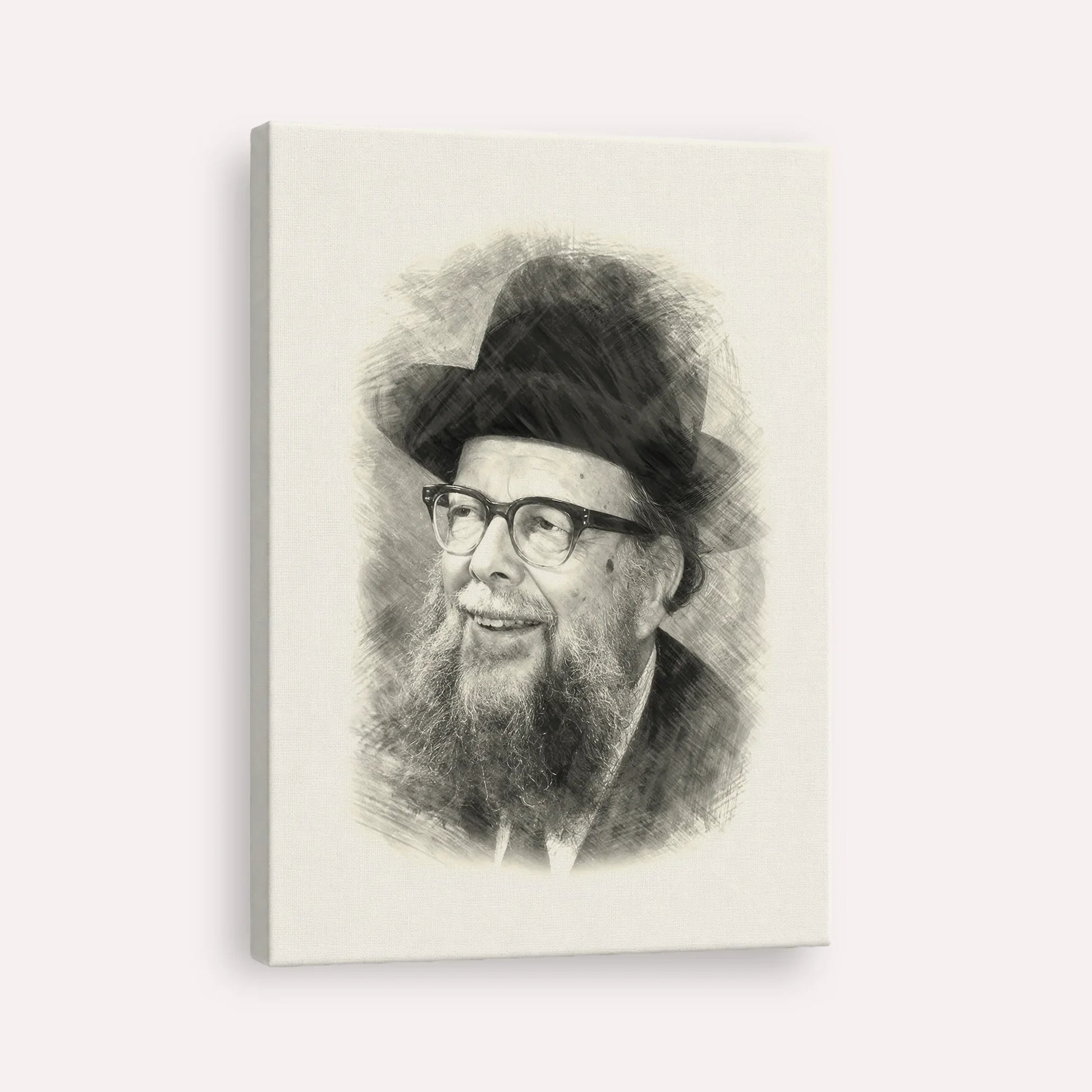 Rabbi Shlomo Wolbe – Black & White – Canvas Vertical | Jewish Wall Art, Gedolim Pictures