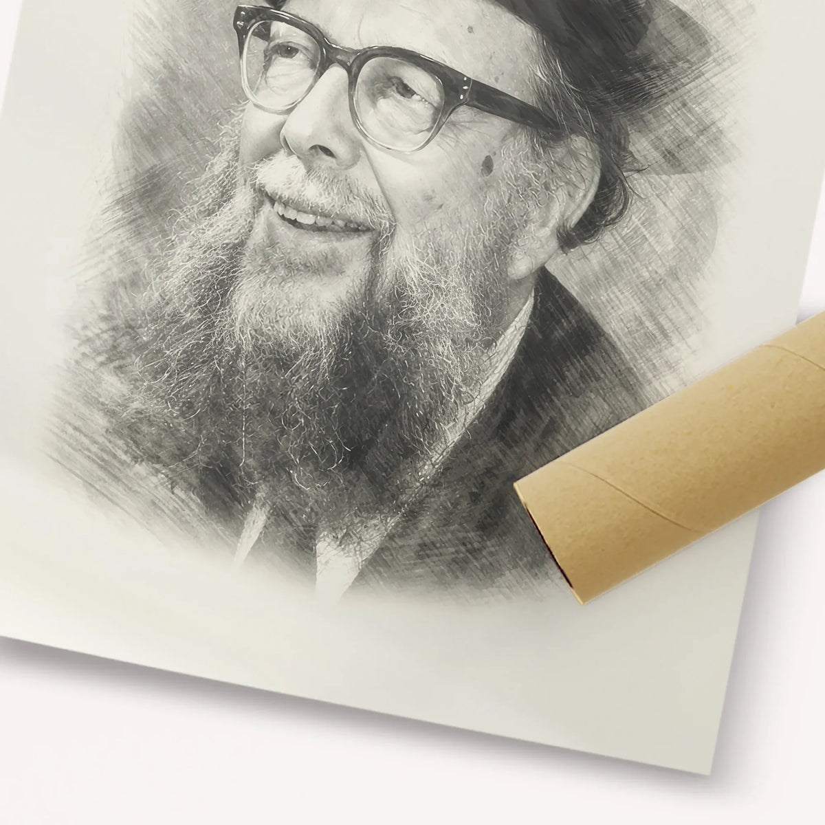 Rabbi Shlomo Wolbe – Black & White – Fine Art Print | Jewish Wall Art, Gedolim Pictures