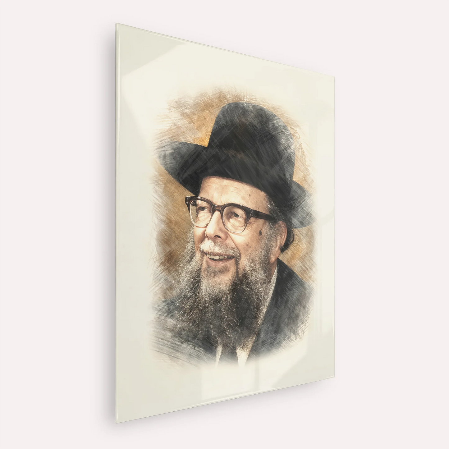 Rabbi Shlomo Wolbe – Acrylic Glass Vertical | Jewish Wall Art, Gedolim Pictures
