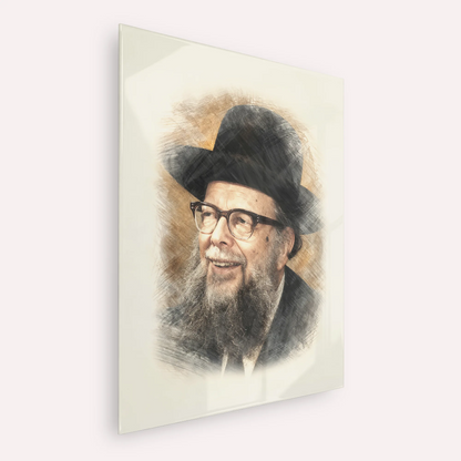 Rabbi Shlomo Wolbe – Acrylic Glass Vertical | Jewish Wall Art, Gedolim Pictures