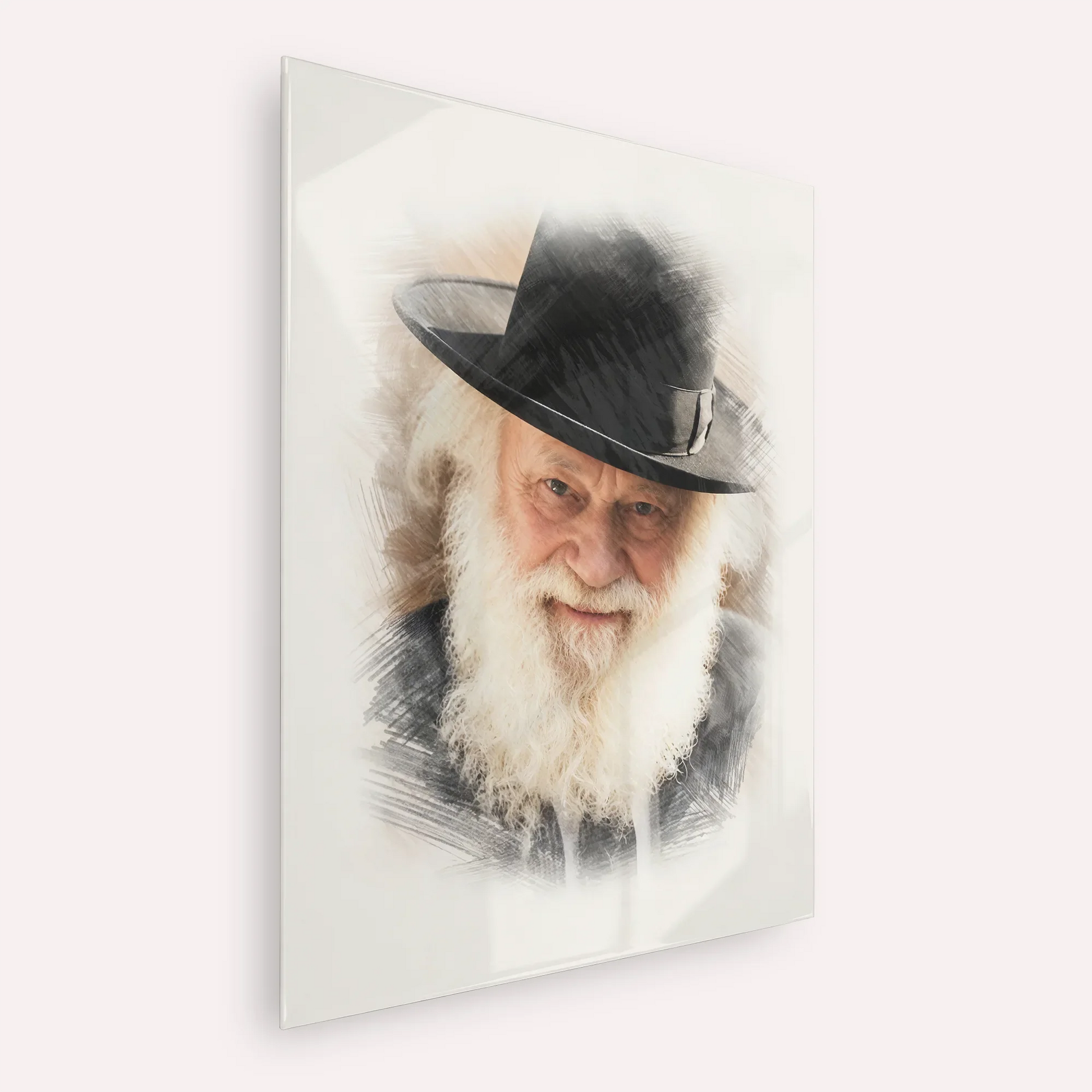 Rabbi Shmuel Berenbaum – Acrylic Glass Vertical | Jewish Wall Art, Gedolim Pictures