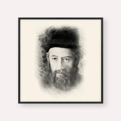Rabbi Sholom Dovber Schneersohn – Black & White