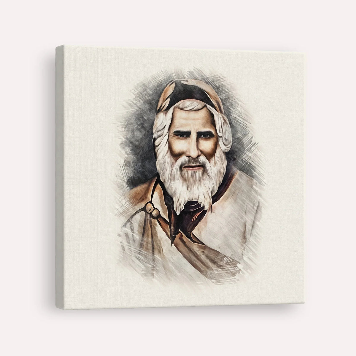 Rabbi Yaakob Abuhatzeira – Canvas Square | Jewish Wall Art, Gedolim Pictures